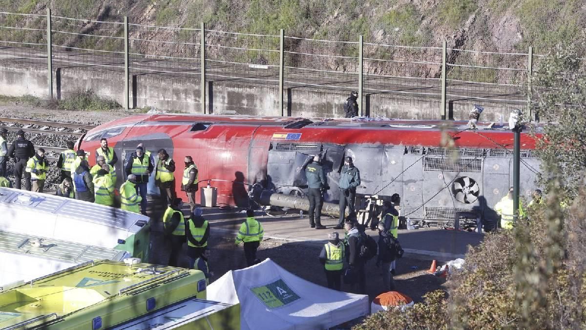 Las imágenes del accidente ferroviario de Adamuz