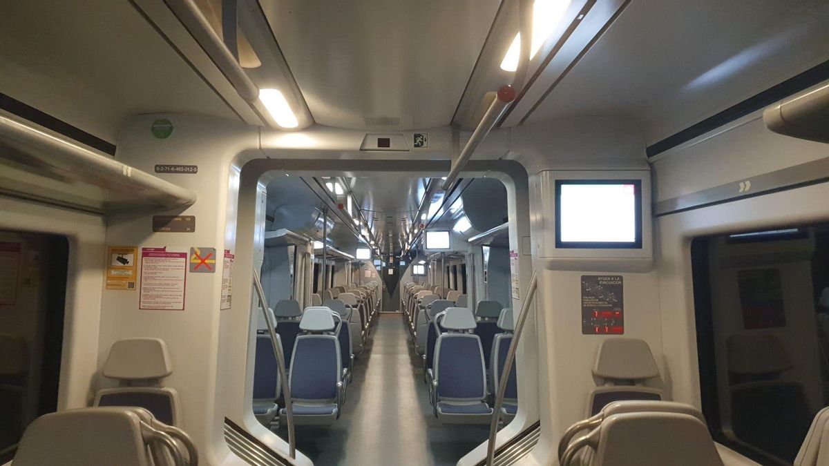 El tren que sufrió las incidencias de camino a L´Entregu.