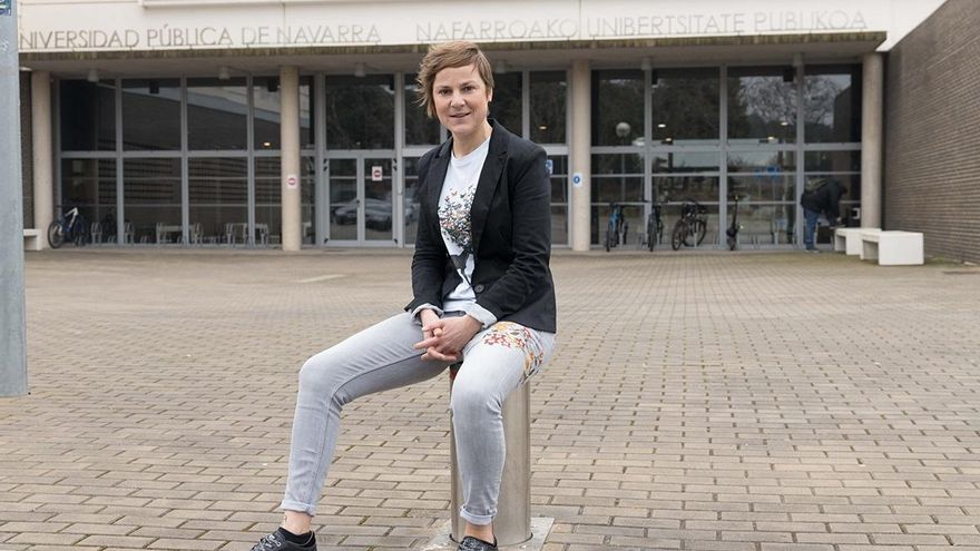 La egresada en Fisioterapia por la UPNA Laurianne Bonjour, Premio Nacional Fin de Carrera 2016-17.