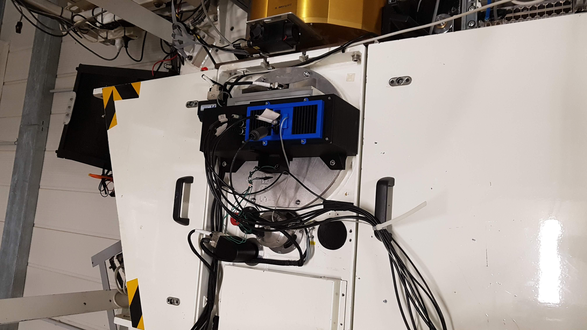El instrumento SIFAP2 instalado en el Telescopio Nazionale Galileo. Créditos: A. Ghedina