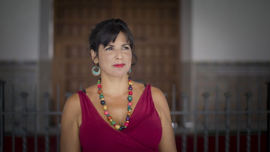 La Presidenta del Grupo Parlamentario de Adelante Adalucía, Teresa Rodríguez , durante una entrevista para Europa Press