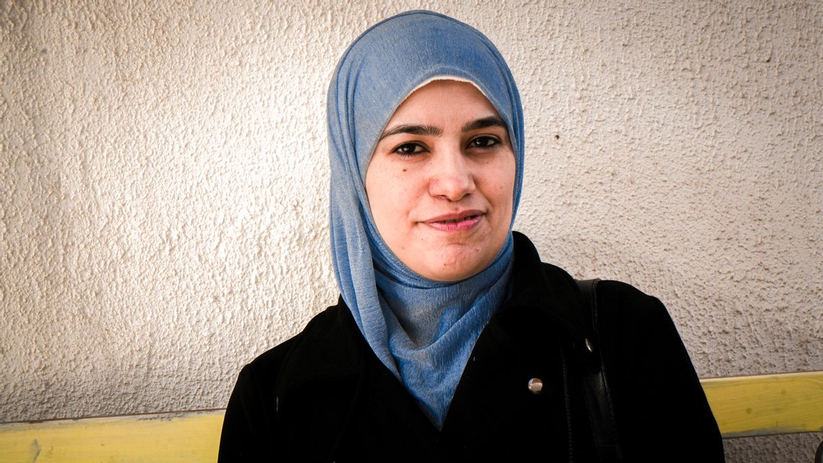 Reem, refugiada siria, en el campamentos de refugiados de Zaraq, Jordania