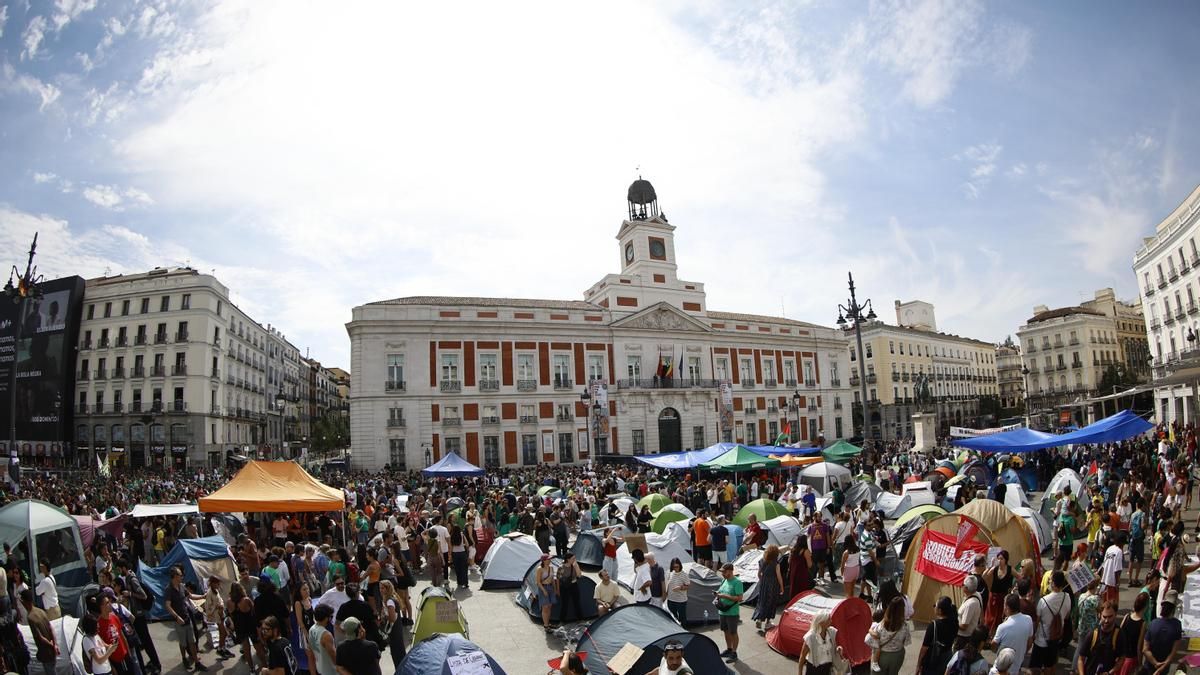 Última hora sobre la acampada en Sol, en directo