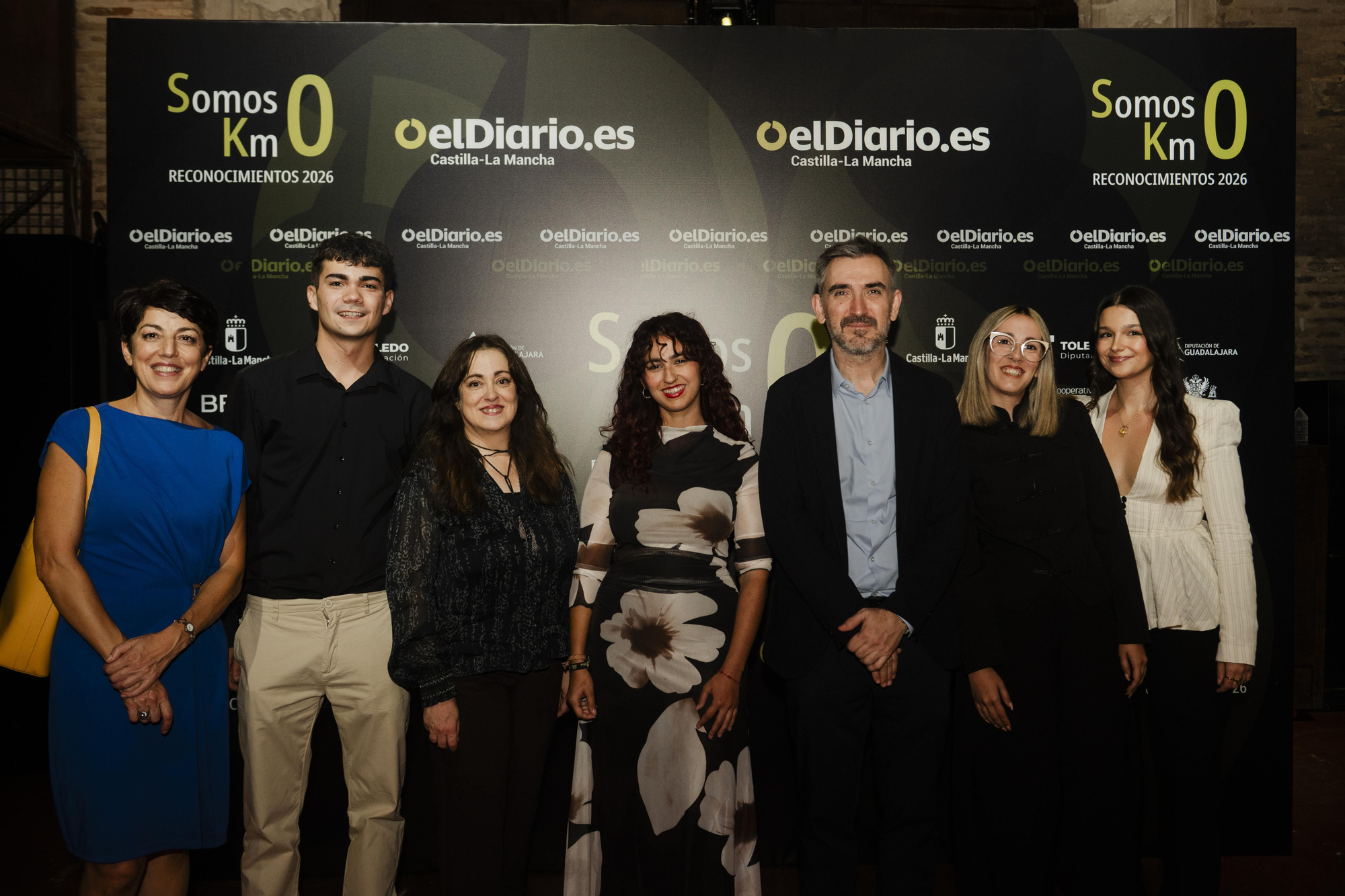 La asociación 'El Castillejo' de Alcantud (Cuenca), con Rosalía Lloret, Carmen Bachiller e Ignacio Escolar