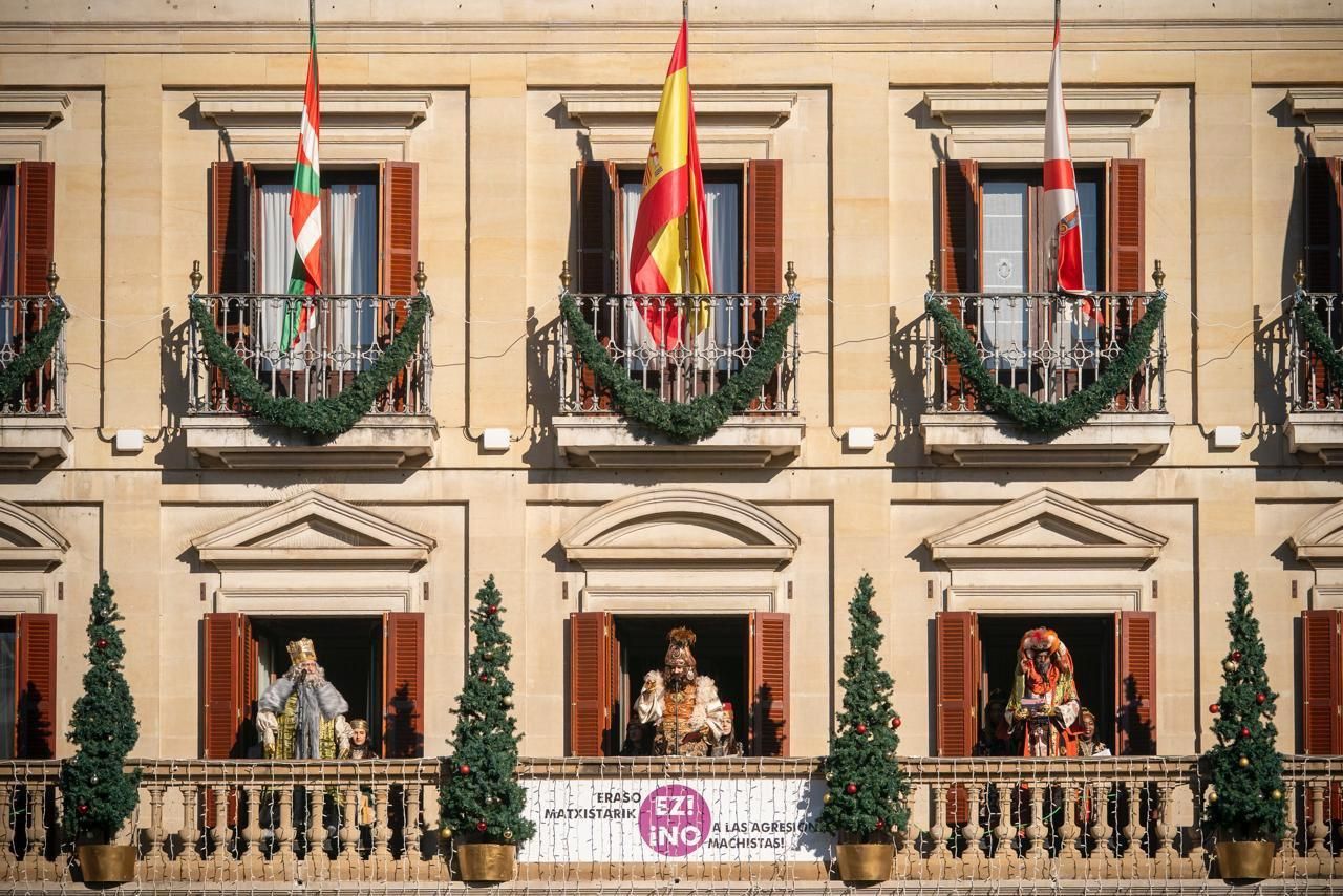 El paso de los Reyes Magos por Euskadi, en imágenes