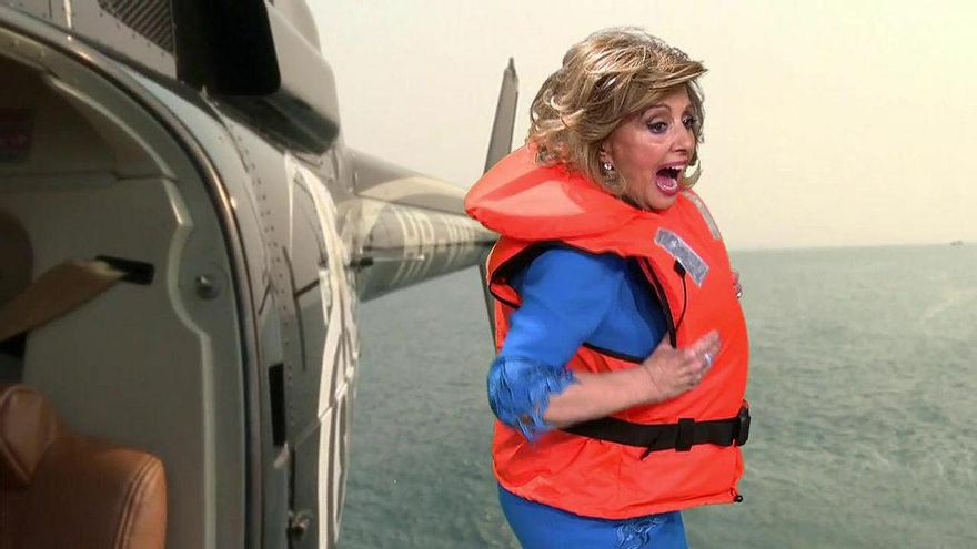 El "salto" desde el helicóptero de Campos en 'Sálvame'