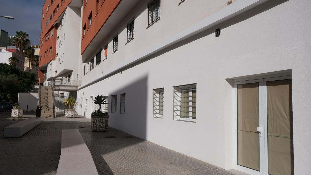 Edificio municipal cedido en El Polvorín a la Fundación Canaria MAIN para programas formativos.