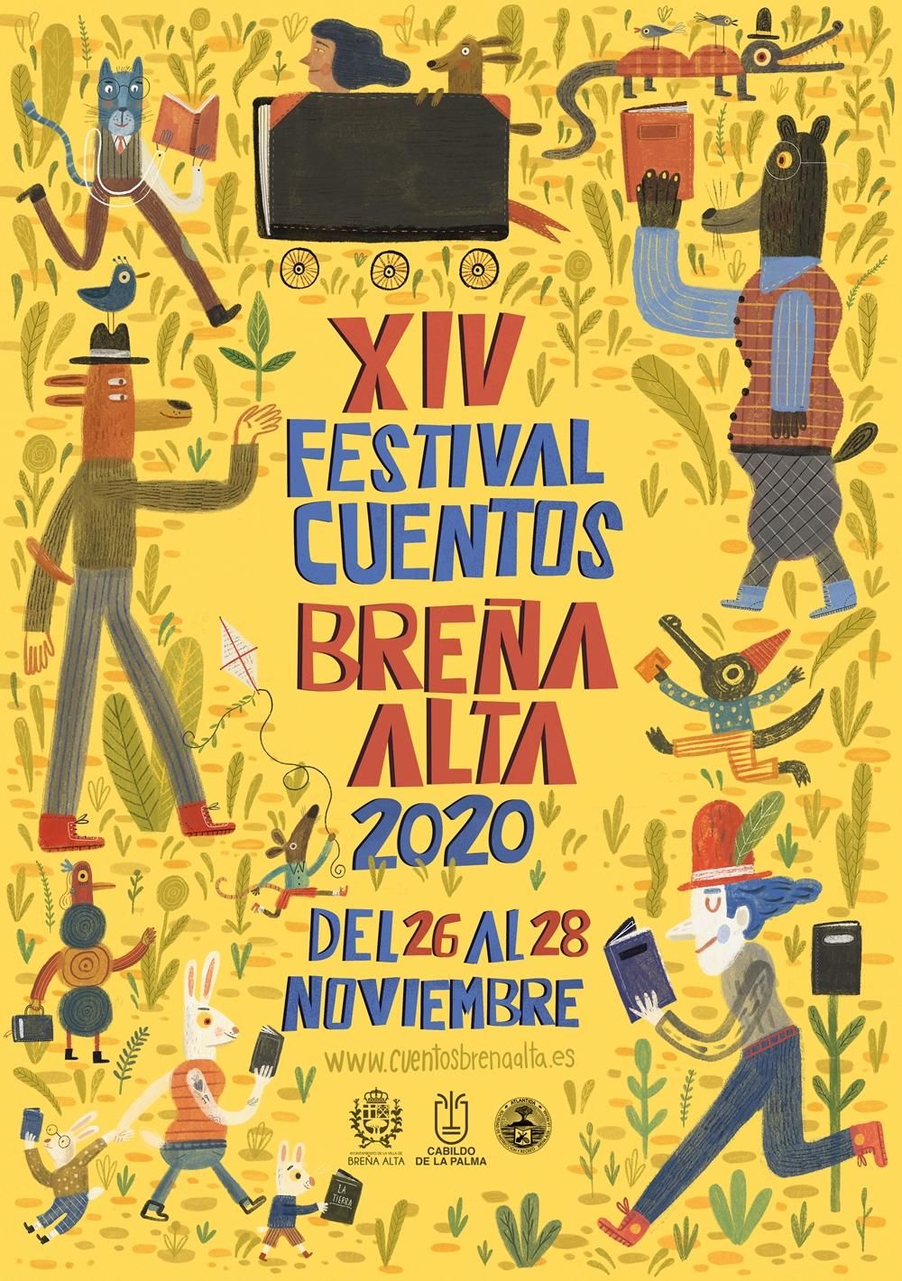 Cartel de la XIV edición del 'Festival de Cuentos'  de Breña Alta.