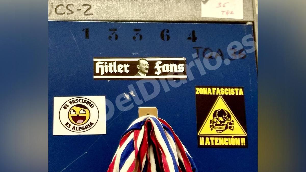 Un policía municipal de Madrid decora con simbología nazi su taquilla de la unidad antidisturbios: "Hitler fans"