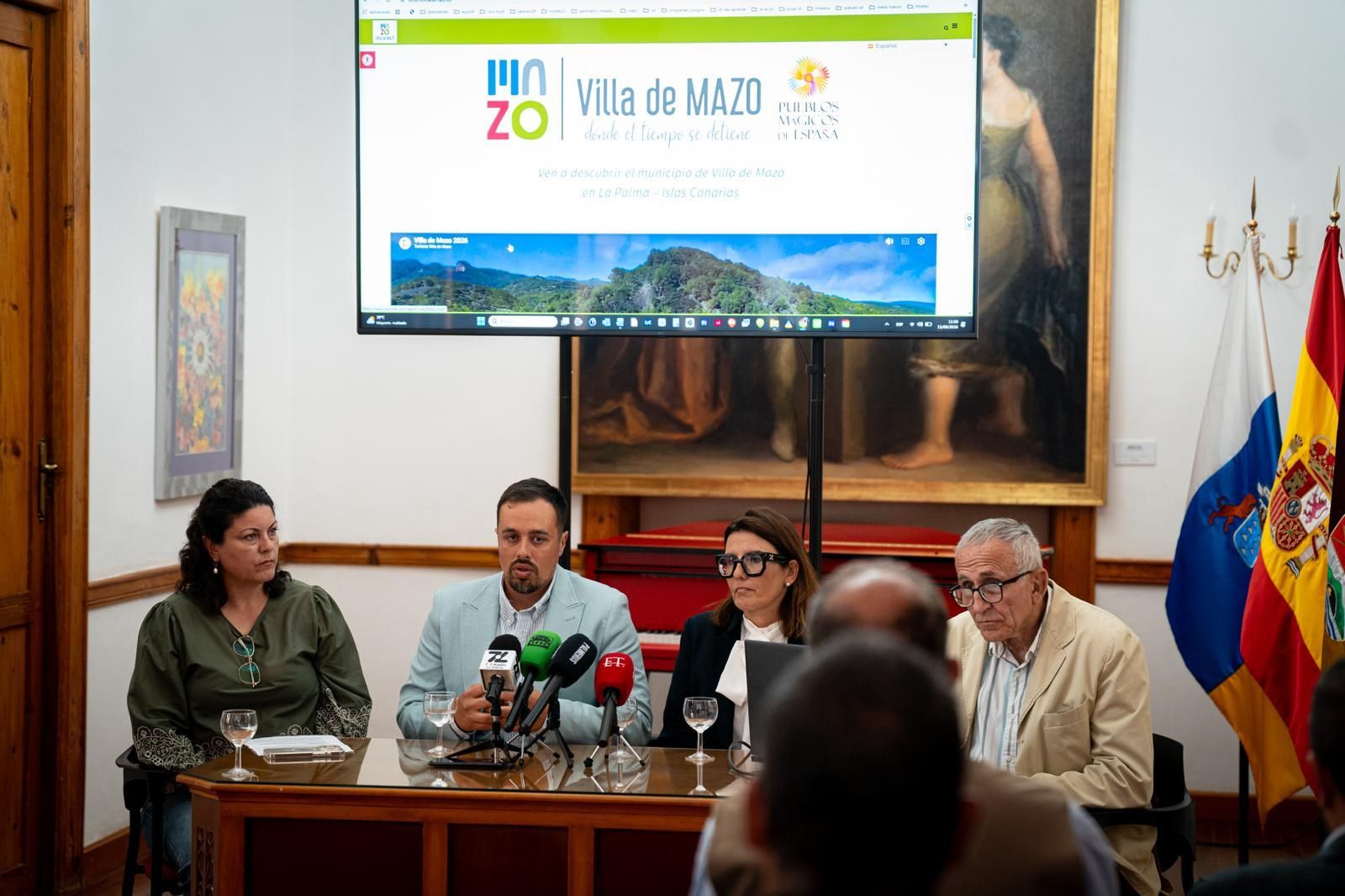 Villa de Mazo presenta su nueva plataforma digital para promocionar los atractivos turísticos del municipio.