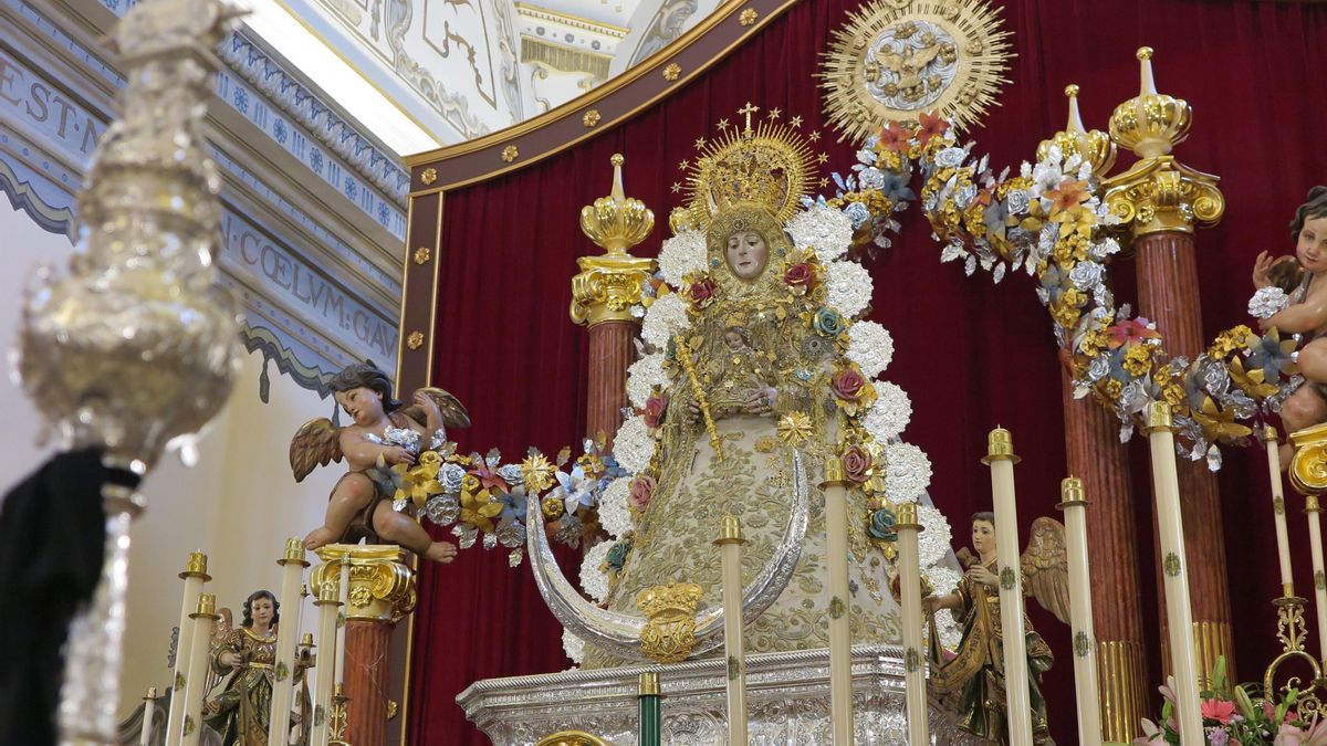 Virgen del Rocío, en la parroquia de la Asunción. Mayo de 2020.