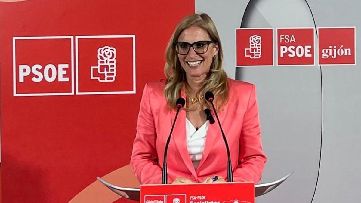 Lara Martínez, portavoz de la Agrupación Socialista de Gijón.