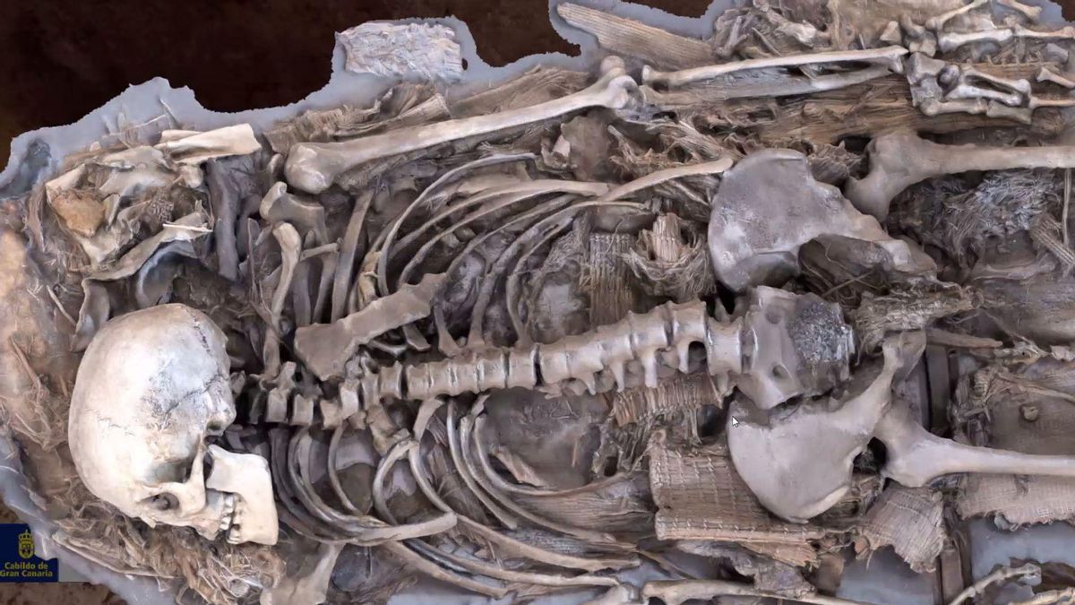 Restos aborígenes canarios hallados en Gran Canaria