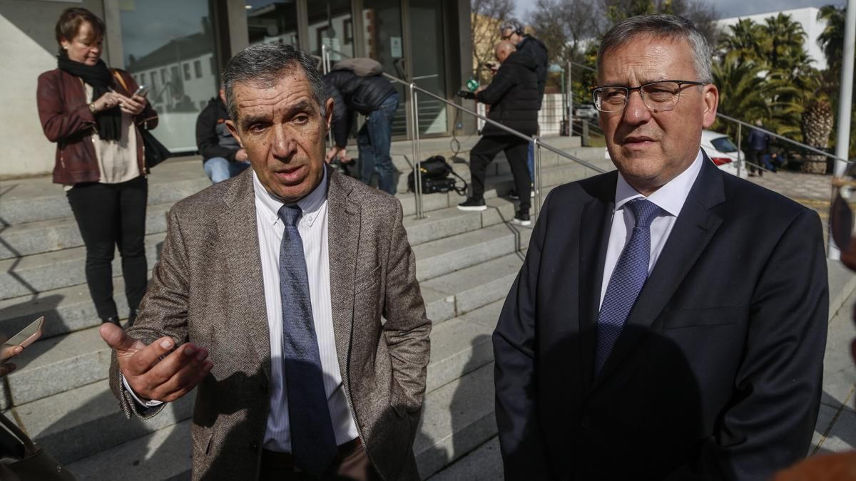 Lorenzo del Río y Miguel Ángel Pareja en los juzgados de Montoro