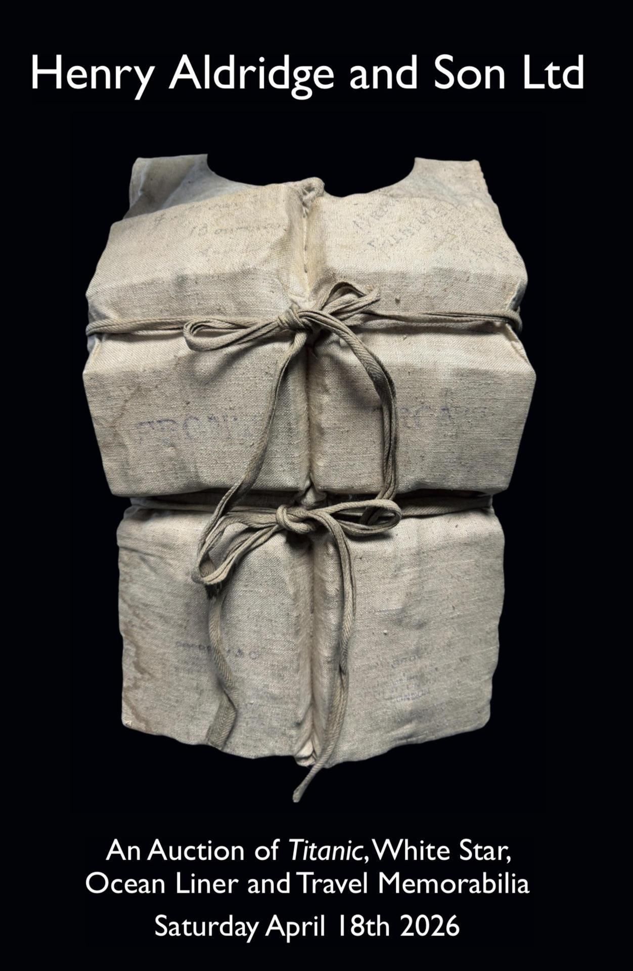 El chaleco salvavidas de una superviviente del Titanic, subastado por 770.500 euros.