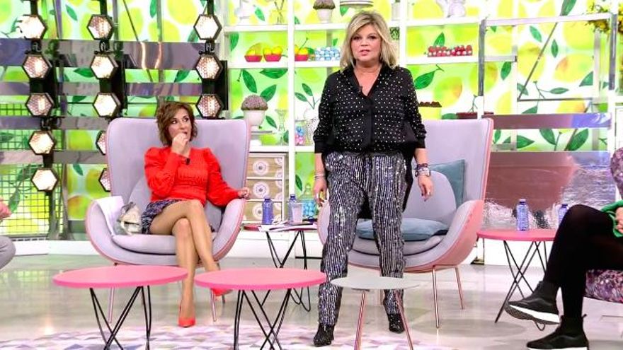 Terelu Campos interpretando su encontronazo con Pipi Estrada