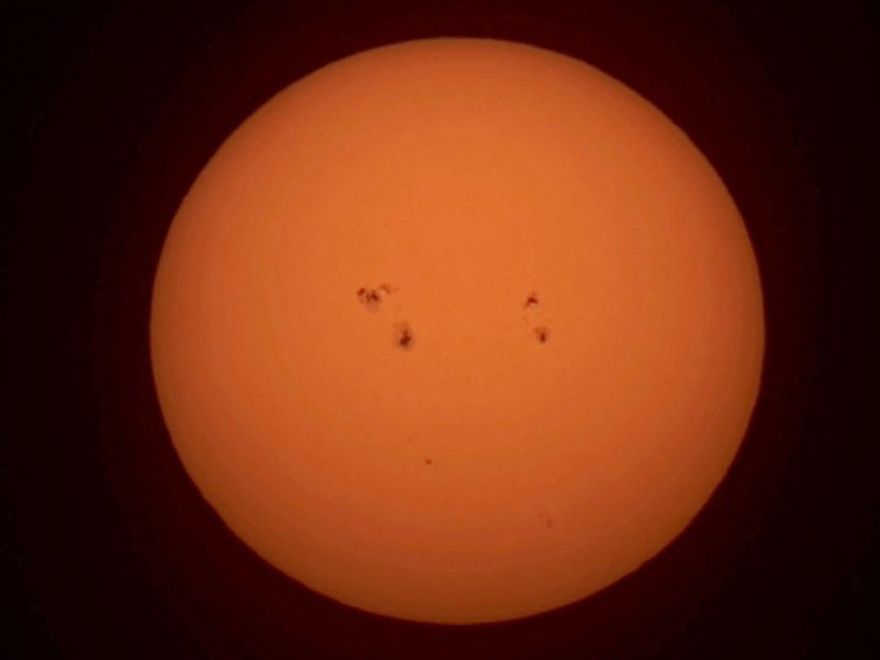 Imagen del Sol captada desde Balears