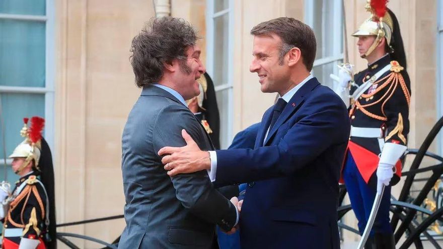 A horas de la inauguración de los Juegos Olímpicos, Milei tuvo su reunión con Macron en París