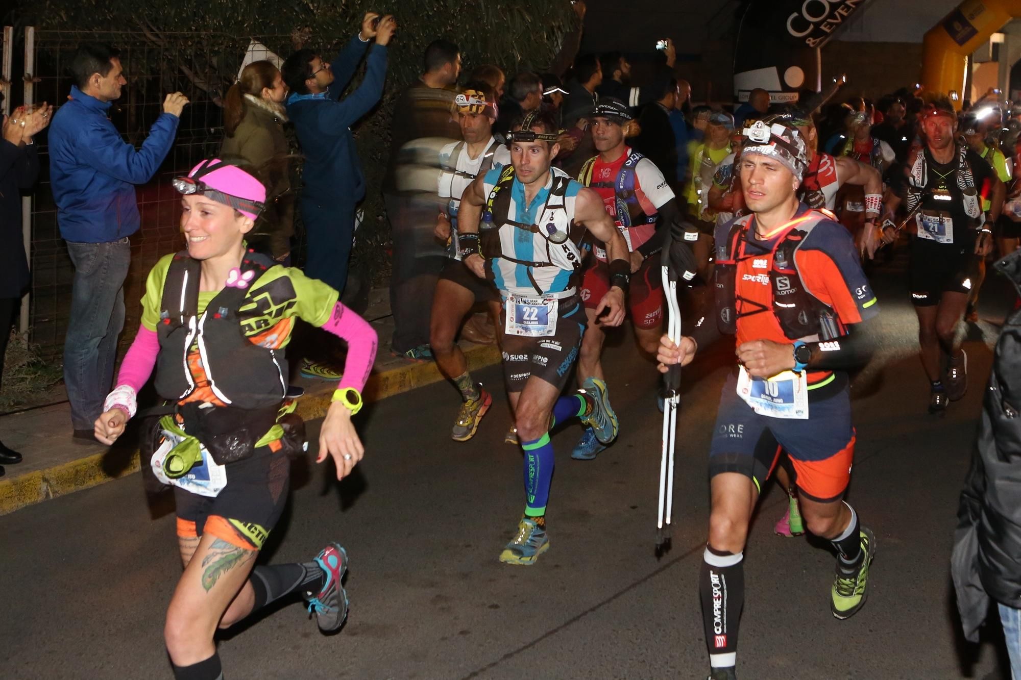 Salida de la Transgrancanaria 125 km. Alejandro Ramos.