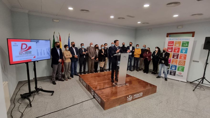 Diputación Badajoz presupuesta 258 millones para 2022, un 5% más