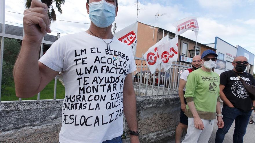 ICAL. Concentración de trabajadores de LM el primer día de huelga