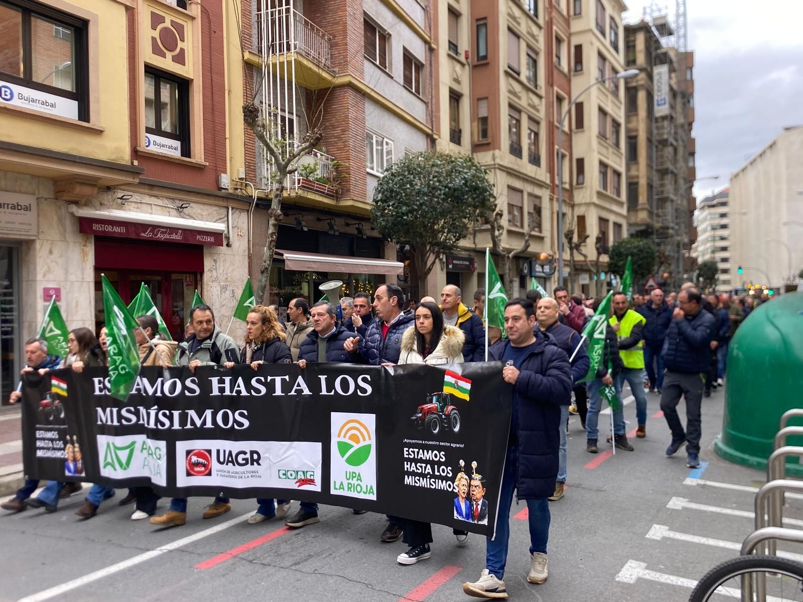 Tractorada en Logroño: "El campo ya no puede más"