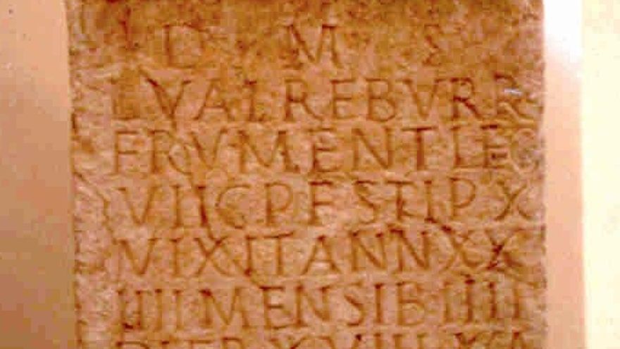 Epitafio de Lucius Valerius Reburrinus