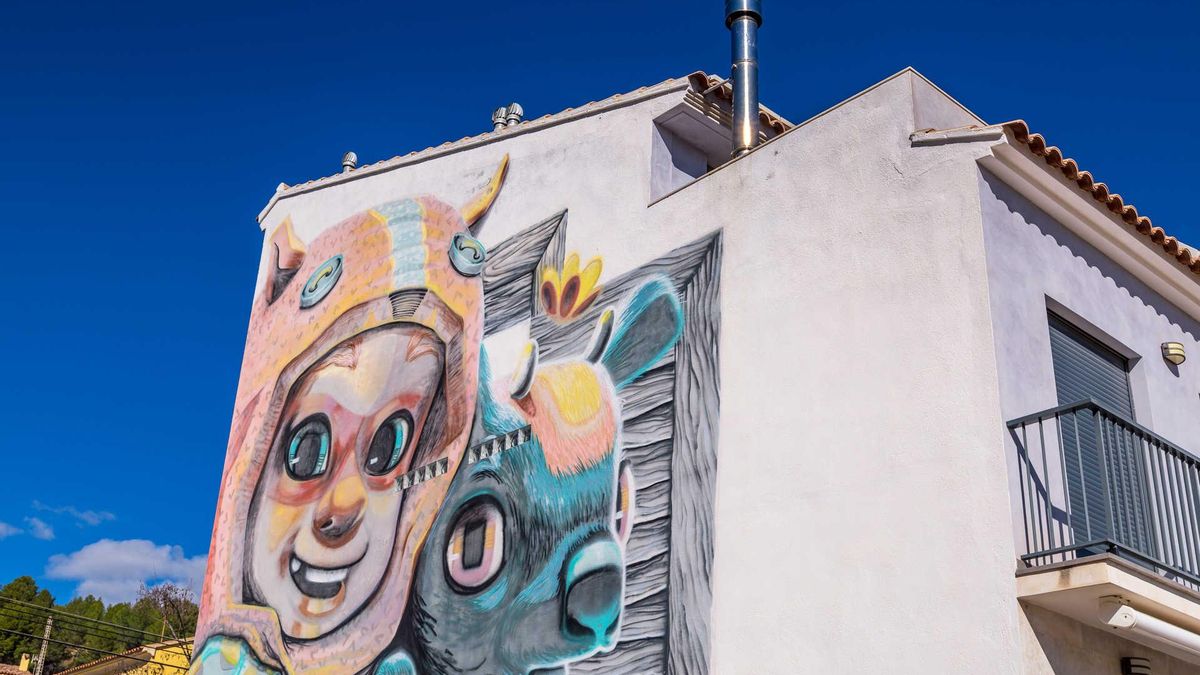 Un mural en Fanzara.