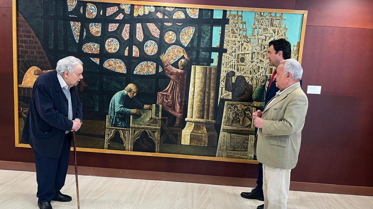 El mural 'Vidrieras de la Catedral', inspirado en la de León, recala en Zamora