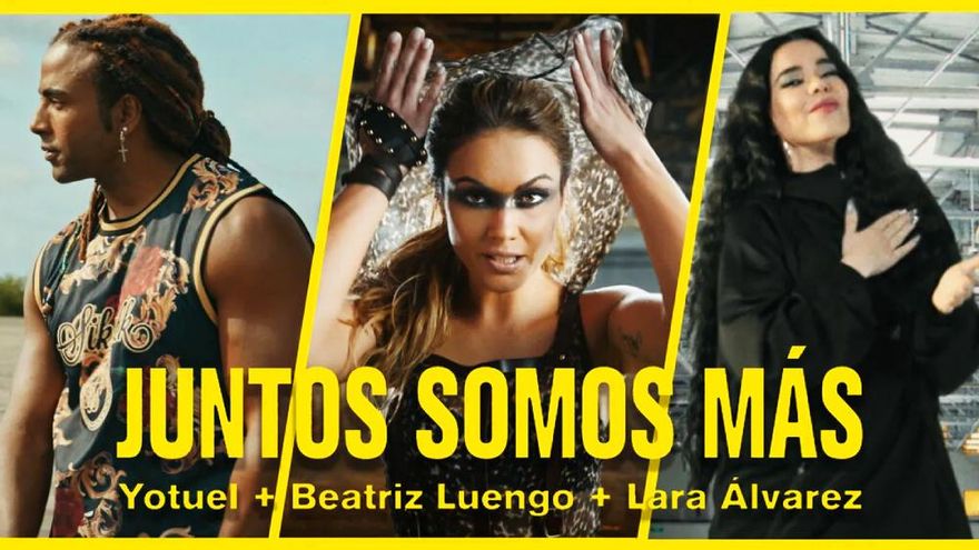 Lanzan el videoclip de 'Juntos somos más', el debut musical de Lara Álvarez que servirá de himno de la Eurocopa