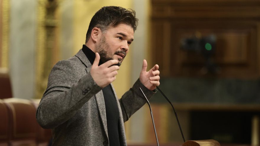 El portavoz parlamentario de ERC, Gabriel Rufián.