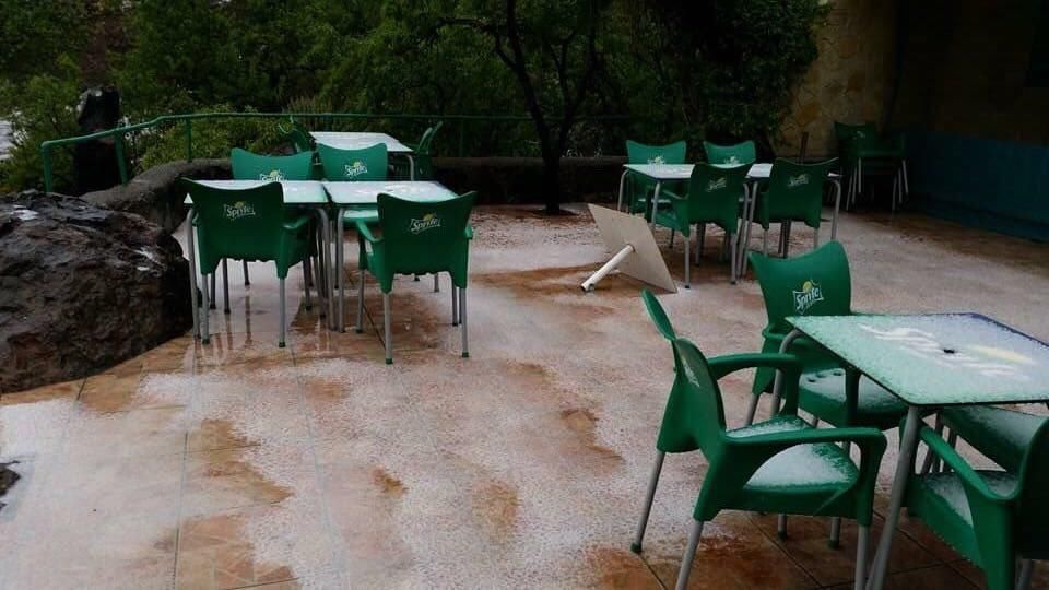 Granizo en Ayacata, Gran Canaria.