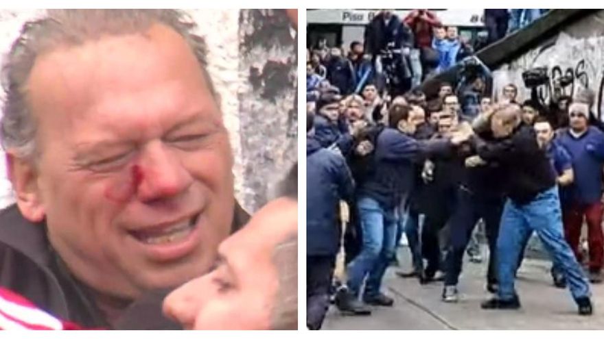 Agredieron con golpes y piedrazos a Berni en la protesta por el crimen del chofer y la Policía se lo llevó a la fuerza