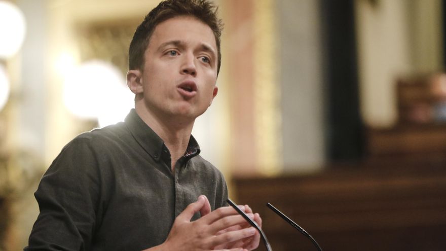 El portavoz de Más País-Equo en el Congreso, Íñigo Errejón, durante su intervención en el Pleno