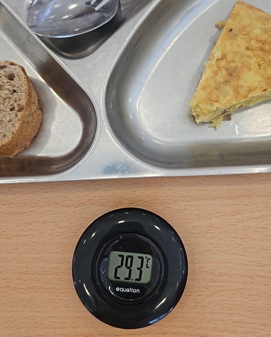 Mediciones de temperatura en comedor del CPI Parque Venecia