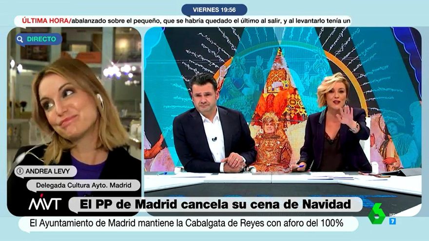 Tensión entre Cristina Pardo y Andrea Levy por la cabalgata: "Estoy hablando yo"