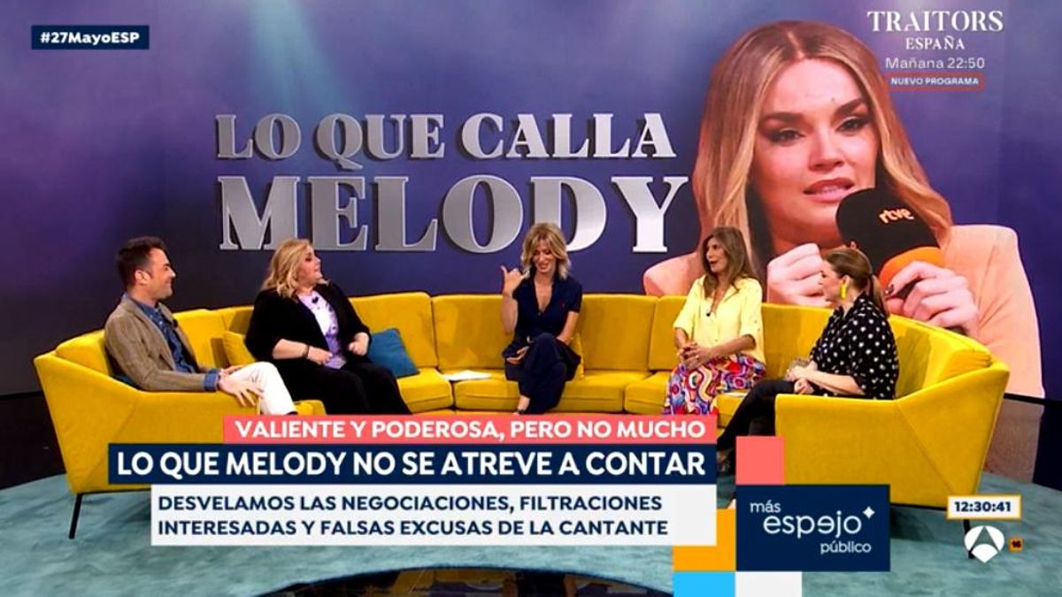'Espejo Público' retrata a Melody por "negociar entrevistas" por 150.000 euros... ¿con 'De Viernes' en Telecinco?