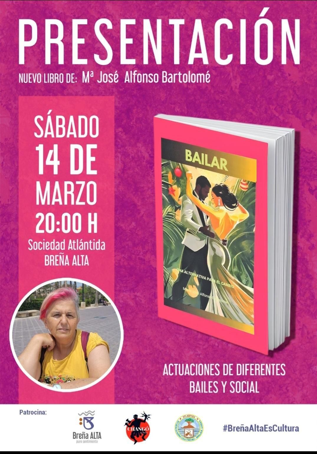 Cartel de la presentación del libro.