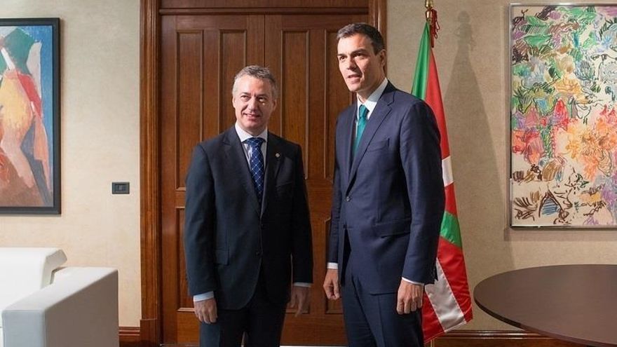 Iñigo Urkullu con Pedro Sánchez en foto de archivo