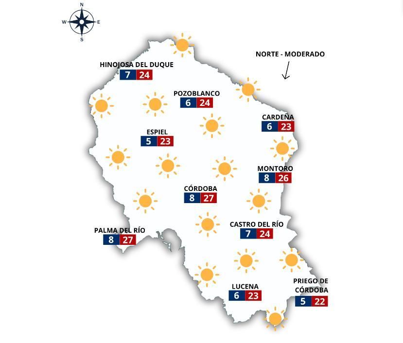 El tiempo en Córdoba este Martes Santo.