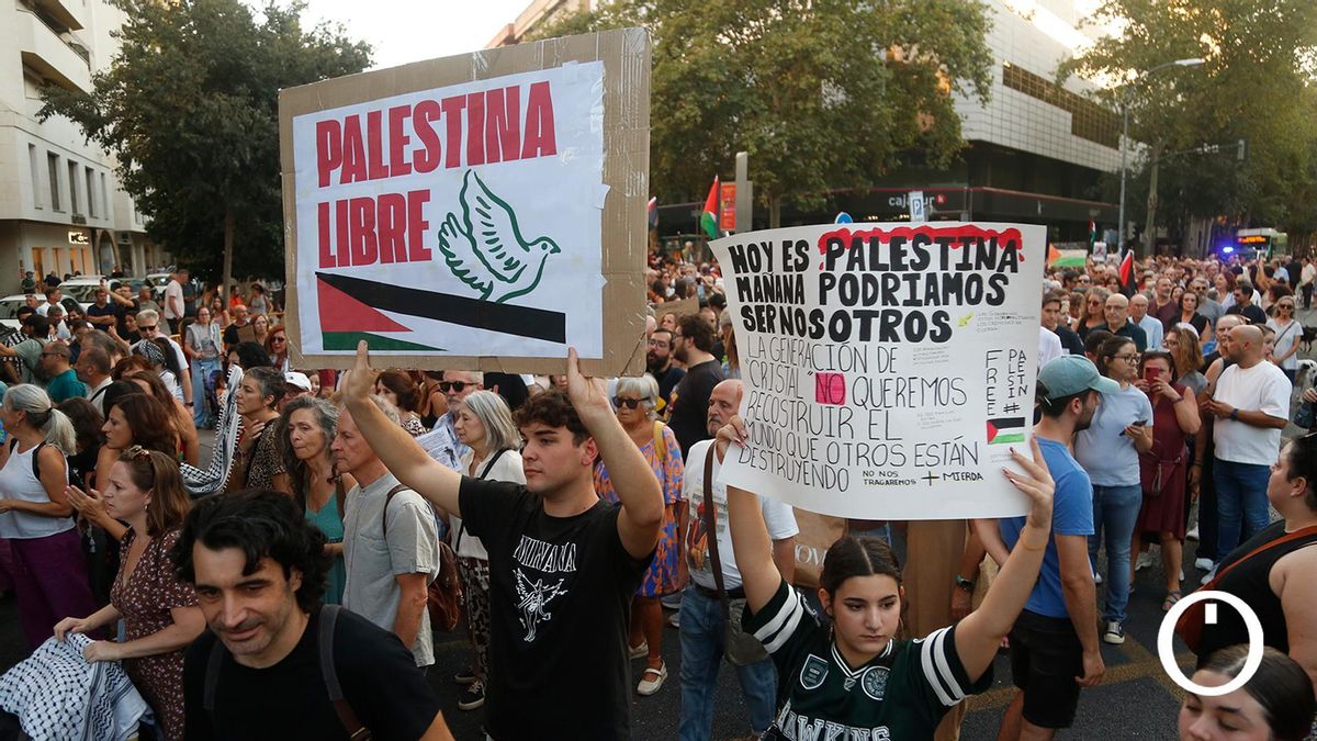 Manifestación en Córdoba por Palestina
