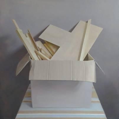 Premio Adquisición Café Quijano a un autor menor de 30 años  Iván Chacón Villota – Vizcaya  “Madera de artista”  Óleo sobre lienzo.