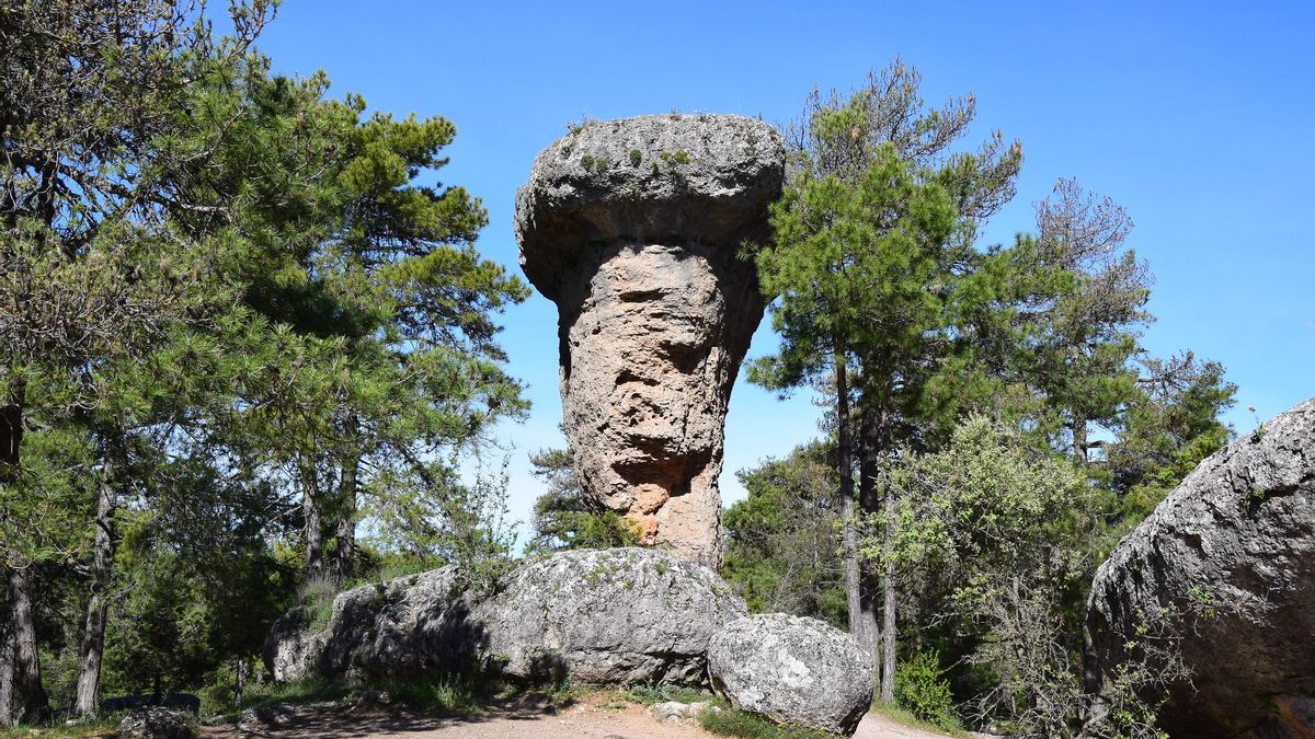 Formaciones kársticas en la Ciudad Encantada.