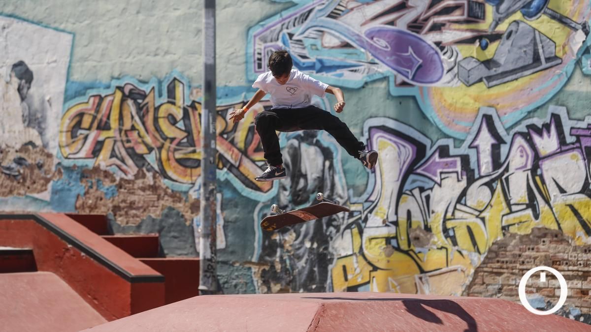 Prueba andaluza de skate en el skatepark de Cañero