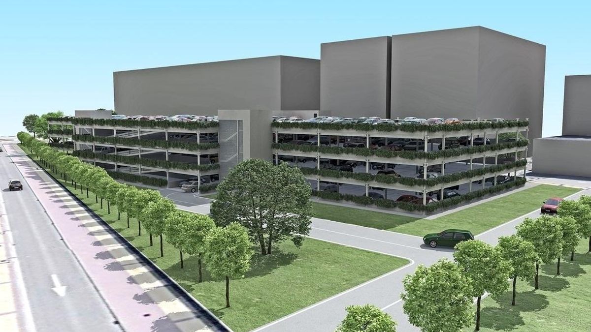 Infografía del aparcamiento de La Carmencita.