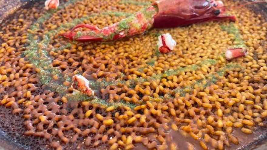 Arroz Perchel con carabinero