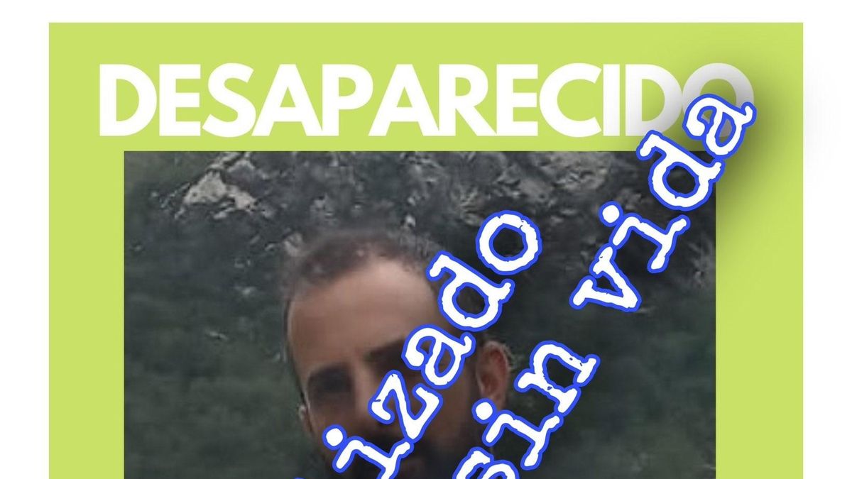 Cartel localización de Lorenzo Román sin vida