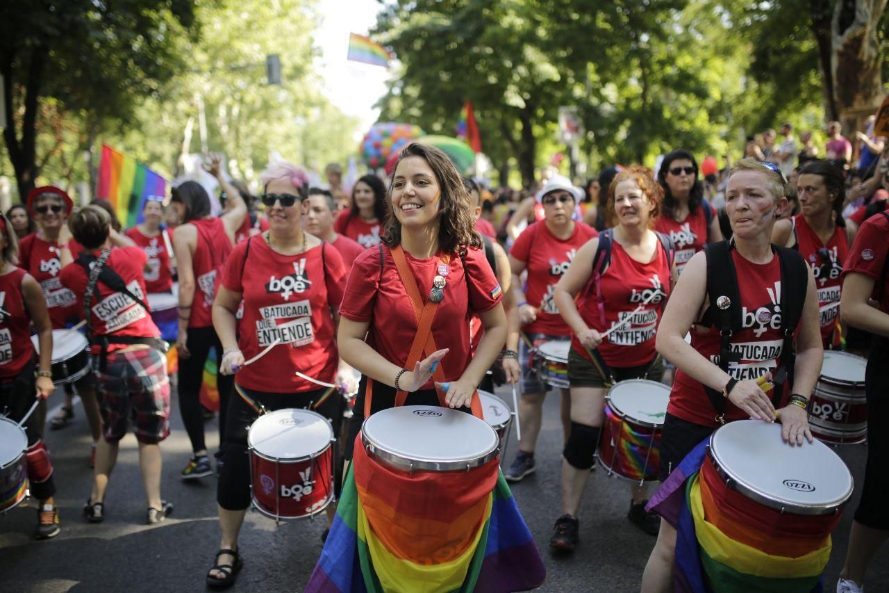 Manifestación del Orgullo 2018 en Madrid.