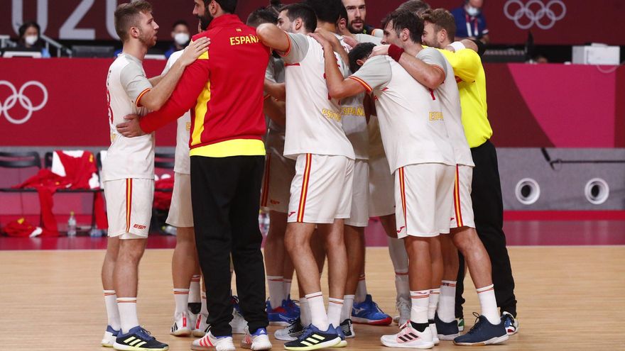 Dani Sarmiento, bronce con la selección de balonmano