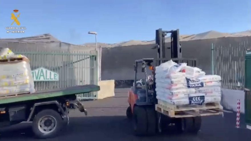 Retirada de los productos químicos.